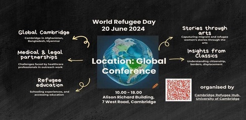 The poster for Cambridge Refugee Week 2024.
