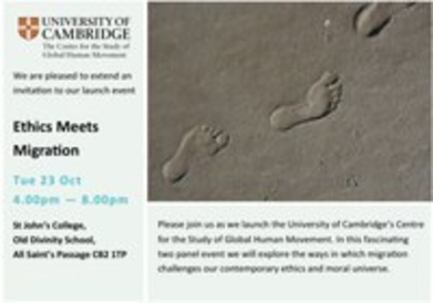 Launch of The Centre for the Study of Global Human Movement