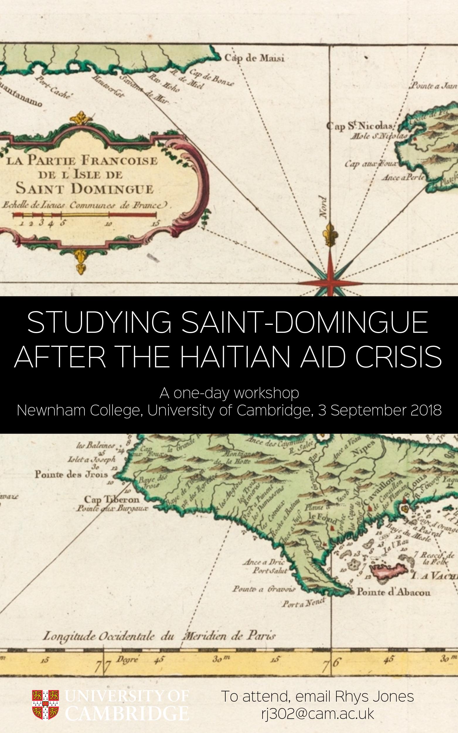 Studying Saint-Domingue after the Haitian Aid Crisis