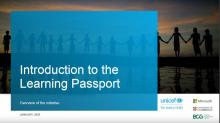 The Learning Passport Collaboration between Cambridge and UNICEF